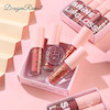 کیت ۴ عددی لیپ گلس شاین پینترستی دراگون رانی محصول وارداتی لیکویید لیپ استیک DraGon Ranee 4 Colors Set Water LiGht Mirror Lip Gloss Glitter Lipstick Mirror Lip Glaze Glossy Liquid Lip Stick