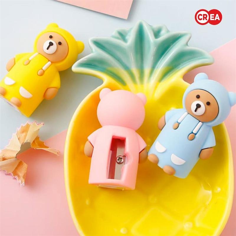 مدادتراش فانتزی سیلیکونی مدل خرسی cute fancy students bear model sharpener code 800145 www.poonelstore.com