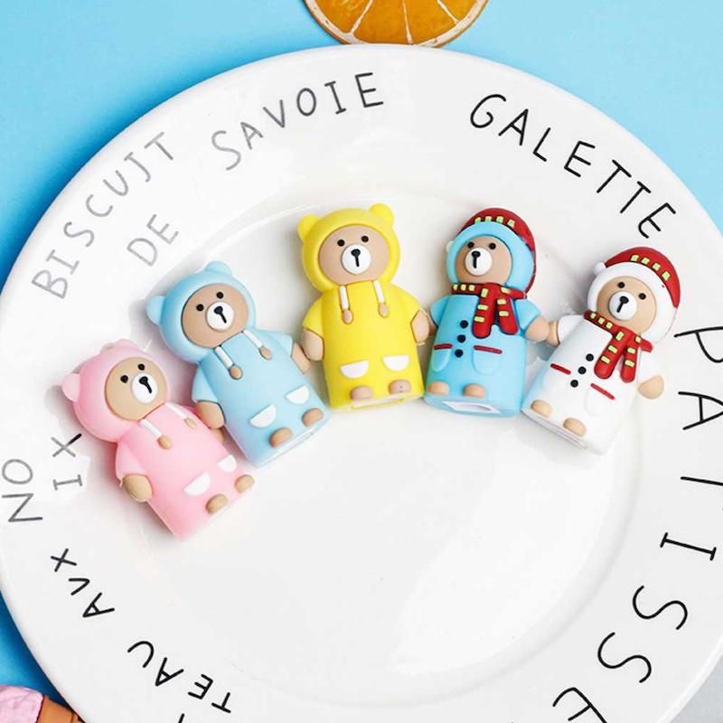 مدادتراش فانتزی سیلیکونی مدل خرسی cute fancy students bear model sharpener code 800145 www.poonelstore.com