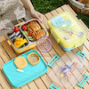 لانچ‌باکس ظرف نگهدارنده غذا فانتزی کد 105633 cute launch box Fancy food storage container that can be used in the microwave and freezer code 105633 www.poonelstore.com