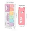 ماژیک هایلایتر/ماژیک علامت زن پاستیلی بوو کد 10556877 Fuutreo 4 or 6 Pcs Cute Mini Bear Highlighter Pens Kawaii Highlighter Set Back to School Gift Assorted Pastel Colors Chisel Tip Marker Pens for Kids Students Adults School Office Supplies
