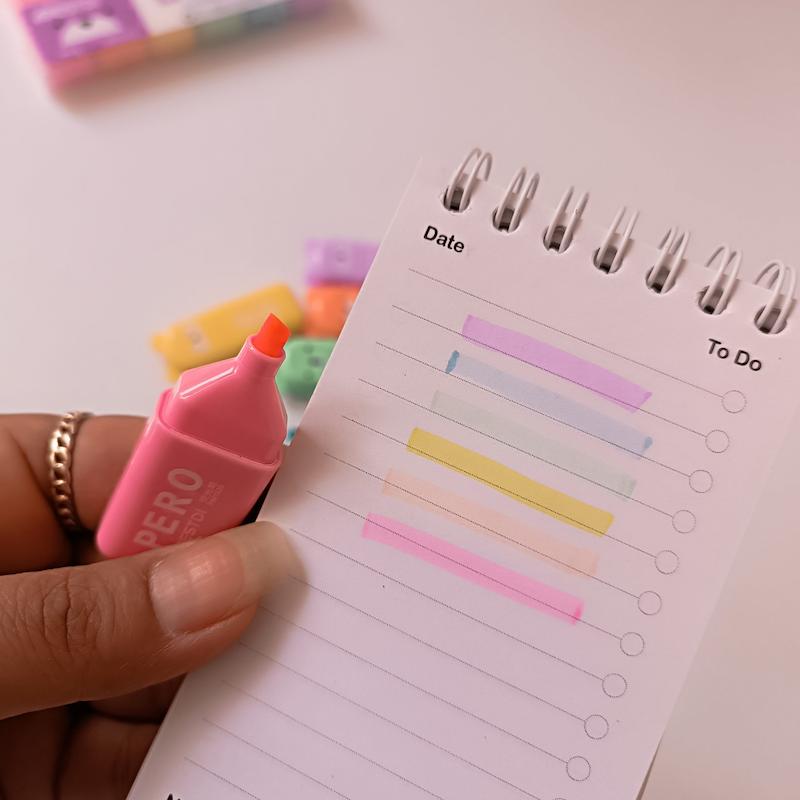 ماژیک هایلایتر/ماژیک علامت زن پاستیلی بوو کد 10556877 Fuutreo 4 or 6 Pcs Cute Mini Bear Highlighter Pens Kawaii Highlighter Set Back to School Gift Assorted Pastel Colors Chisel Tip Marker Pens for Kids Students Adults School Office Supplies