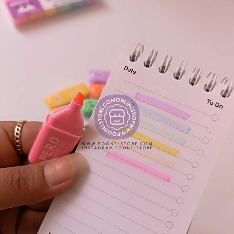 ماژیک هایلایتر/ماژیک علامت زن پاستیلی بوو کد 10556877 Fuutreo 4 or 6 Pcs Cute Mini Bear Highlighter Pens Kawaii Highlighter Set Back to School Gift Assorted Pastel Colors Chisel Tip Marker Pens for Kids Students Adults School Office Supplies