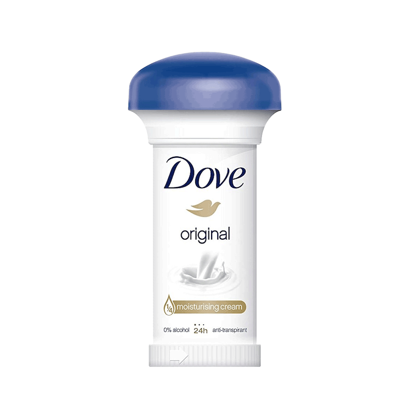 مام بدن داو مدل قارچی ماندگاری 24 ساعته نسخه اورجینال مقدار 50 میلی گرم Dove Moisturising Cream Original Version 50 ml Poonel Store
