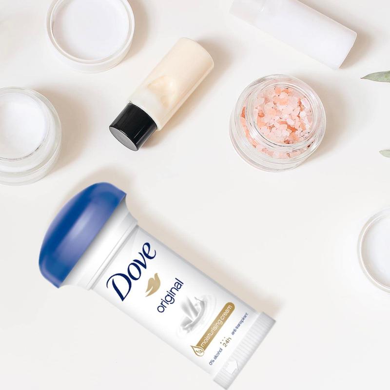 مام بدن داو مدل قارچی ماندگاری 24 ساعته نسخه اورجینال مقدار 50 میلی گرم Dove Moisturising Cream Original Version 50 ml Poonel Store