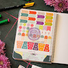 دفتربرنامه ریزی/پلنرروزانه ارغوان 80 برگ سایز a5 مناسب برنامه ریزی 80 روزه کد 10789956 cute students planner note book 80 sheed www.poonelstore.com