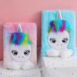 دفتر پولیشی دانش آموزی مدل یونیکورن/اسب تکشاخ کد 40026619 zgmyc kids cute unicorn diary journal rainbow fuzzy plush notebook writing planner for school office supplies