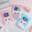 دفتر پولیشی دانش آموزی مدل یونیکورن/اسب تکشاخ کد 40026619 zgmyc kids cute unicorn diary journal rainbow fuzzy plush notebook writing planner for school office supplies