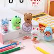 مدادتراش فانتزی/پینترستی سیلیکونی کد 14409478 silicone cartoon cute mini portable pencil sharpener optimal for elementary school students with desktop ornament appeal