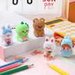 مدادتراش فانتزی/پینترستی سیلیکونی کد 14409478 silicone cartoon cute mini portable pencil sharpener optimal for elementary school students with desktop ornament appeal
