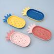 هولدرصابون/جاصابونی پینترستی کد 78555207 soap holder creative pineapple shape drain soap box soap storage box easy clean soap dishes holder bathroom supply