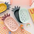 هولدرصابون/جاصابونی پینترستی کد 78555207 soap holder creative pineapple shape drain soap box soap storage box easy clean soap dishes holder bathroom supply
