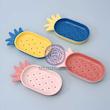 هولدرصابون/جاصابونی پینترستی کد 78555207 soap holder creative pineapple shape drain soap box soap storage box easy clean soap dishes holder bathroom supply