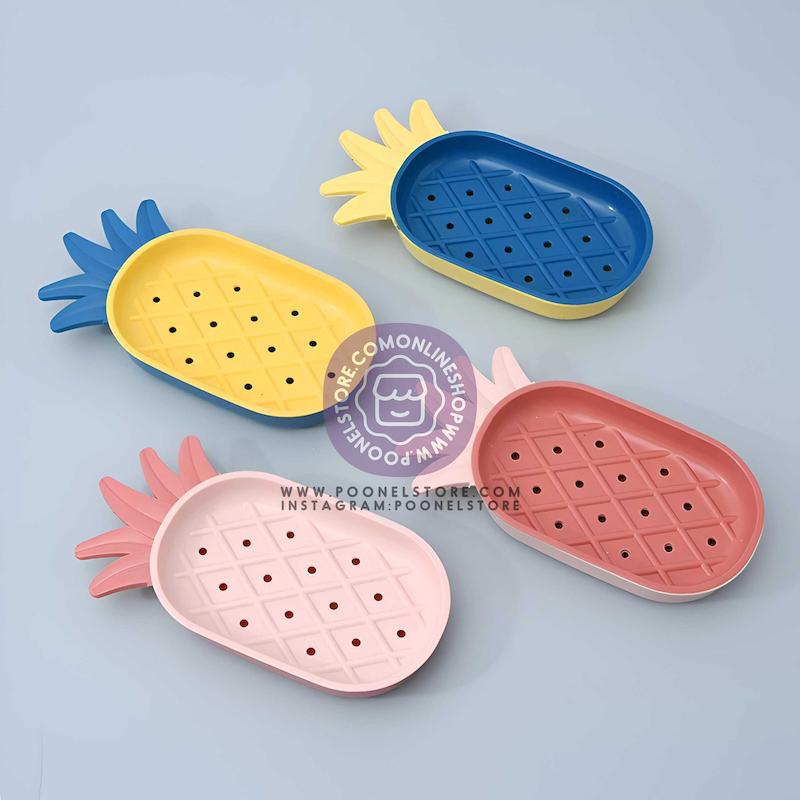 هولدرصابون فانتزی، جاصابونی پینترستی مدل آناناس soap holder creative pineapple shape drain soap box soap storage box easy clean soap dishes holder bathroom supply