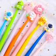 خودکار ژله ای سیلیکونی فانتزی/پینترستی کد 78852014 cute cartoon rocker student girl creative decompression soft silicone neutral pen signature pen stationery wholesale