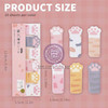 کاغذ یادداشت پینترستی انیمال، استیک نوت فانتزی چسب دار مدل پنجه گربه Cute Sticky Notes Animal Self Adhesive Notepad Cartoon Notepad Cute Shapes Markers FlaGs Tabs Accessories Cartoon Sticky Notes Indexes Tabs Self Adhesive Sticky Notes