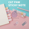 کاغذ یادداشت پینترستی انیمال، استیک نوت فانتزی چسب دار مدل پنجه گربه Cute Sticky Notes Animal Self Adhesive Notepad Cartoon Notepad Cute Shapes Markers FlaGs Tabs Accessories Cartoon Sticky Notes Indexes Tabs Self Adhesive Sticky Notes