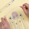 خطکش کریستال فانتزی/پینترستی 15 سانتیمتر کد 44410244 student ins ruler cartoon cute 15cm plastic comic scale painting measuring tool office school supplies