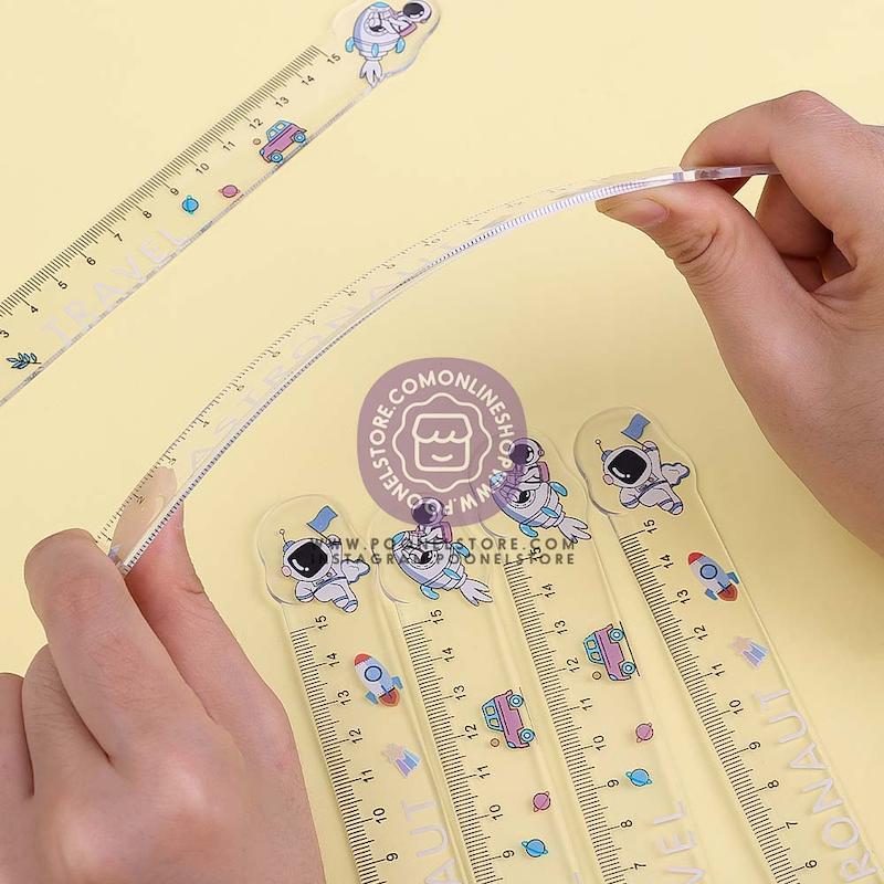 خطکش کریستال فانتزی/پینترستی 15 سانتیمتر کد 44410244 student ins ruler cartoon cute 15cm plastic comic scale painting measuring tool office school supplies
