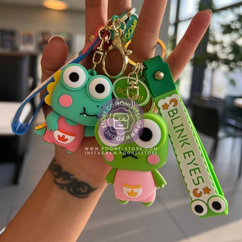 جاسویچی فیجتی فانتزی سیلیکونی، جاکلیدی پینترستی فانتزی مدل جغد چشم قلمبه کد sanrioed hellokittys mymelody purin little twinstars cinnamoroll KEROPPI new keychain silicone doll pendant keychain 41115298