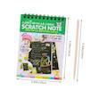 دفتریادداشت و طراحی مشکی مدل اسکرچ نوت بووک کد 41529985 art bundle kids stationery notebook sketch scratch paper drawing note book ideal for school art projects and creative fun