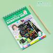 دفتریادداشت و طراحی مشکی مدل اسکرچ نوت بووک کد 41529985 art bundle kids stationery notebook sketch scratch paper drawing note book ideal for school art projects and creative fun