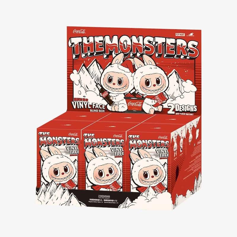 پاپ مارت عروسک سورپرایزی ایستاده هیولای لبوبو سری کوکاکولا pop mart labubu the monsters big into coca series vinyl plush pendant blind box www.poonelstore.com