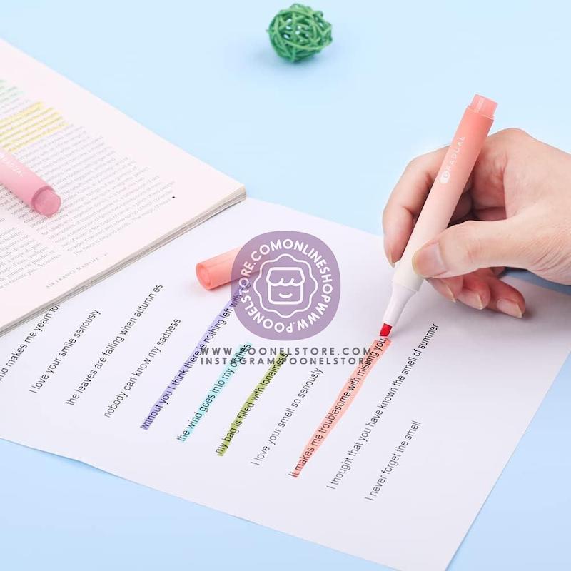 ماژیک هایلایتر پینترستی/ماژیک علامت زن پاستیلی بسته 4 عددی کد 99960244 dreamy cute highlighter marker students stationery www.poonelstore.com