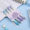 ماژیک هایلایتر پینترستی/ماژیک علامت زن پاستیلی بسته 4 عددی کد 99960244 dreamy cute highlighter marker students stationery www.poonelstore.com