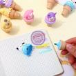 ماژیک هایلایترفانتزی/ماژیک علامت زن پینترستی بسته ۴ عددی کد 44310093 cute student animation characters highlighter markers stationery pack of 4 www.poonelstore.com