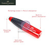 مدادتراش پاکن دار چرخشی فابرکاستل کد 87410017 faber castell eraser sharpener combi blackberry blue sorted www.poonelstore.com