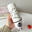 فلاسک پاندا نی نوش و آسان نوش درب قفل دار دارای بند دستی حجم 500 میلی لیتر cute panda easy drinking flask with straw lockable lid and hand strap 500 ml code 20036230