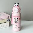 فلاسک پاندا نی نوش و آسان نوش درب قفل دار دارای بند دستی حجم 500 میلی لیتر cute panda easy drinking flask with straw lockable lid and hand strap 500 ml code 20036230