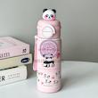 فلاسک پاندا نی نوش و آسان نوش درب قفل دار دارای بند دستی حجم 500 میلی لیتر cute panda easy drinking flask with straw lockable lid and hand strap 500 ml code 20036230