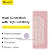 کیبورد وایرلس بیسوس/ کیبورد بی سیم بیسوس سه حالته مدل k01a کد 30907845 baseus K01A clavier wireless tri-mode keyboard baby B00955503413 www.poonelstore.com