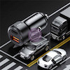 آداپتور شارژر فندکی خودرو پرودو توان 50 وات دارای دو پورت کد 78441028 porodo 50W dual port car charger PD 20W QC3.0 30W with USB C to USB C cable 50W total output USB A and USB C outputs compact and portable www.poonelstore.com
