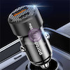 آداپتور شارژر فندکی خودرو پرودو توان 50 وات دارای دو پورت کد 78441028 porodo 50W dual port car charger PD 20W QC3.0 30W with USB C to USB C cable 50W total output USB A and USB C outputs compact and portable www.poonelstore.com