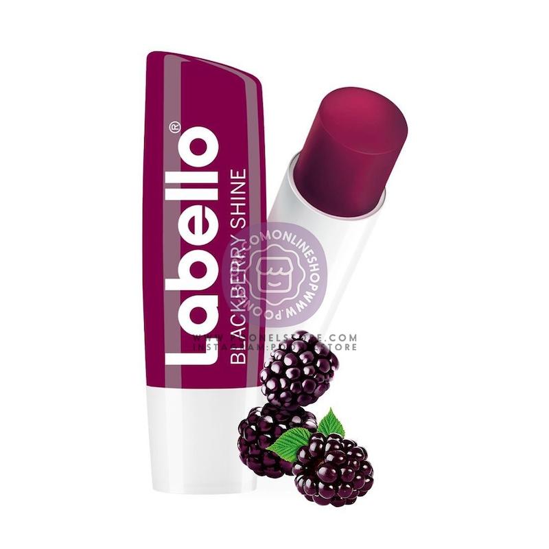 بالم لب روزانه لبلو رطوبت رسانی 24 ساعته رایحه بلک بری کد 65659870 labello fruity shine blackberry 4.8 g with a blackberry aroma www.poonelstore.com