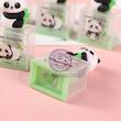 مدادتراش سیلیکونی فانتزی پینترستی جاینت پاندا کد 76661058  students stationery cute giant panda pencil sharpener www.poonelstore.com