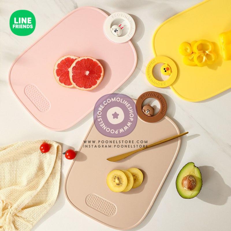 تخته خردکن آشپزخانه لاین فرندز پوونل‌استور cute kitchen board line friends family www.poonelstore.com