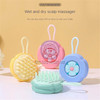 سرشوی سیلیکونی اسکالپ، سرشوی و بدن شوی مخزن دار سیلیکونی اسکالپ Fuhiueos Playful Cartoon Hair Brush With Soft Silicone Bristles Head Massage