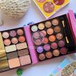 پالت همه کاره آرایشی سایه چشم، رژ لب، سایه ابرو توتوتایم tutu time highlighter eye brow blusher eye shadow & lipstick all in one makeup palette www.poonelstore.com