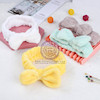 هدبند حوله ای فانتزی دخترونه طرح پاپیون، هدبند پینترستی پاستیلی وارداتی کد 88909452 cute papion headband girls style www.poonelstore.com