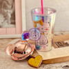 اسموتی ماگ فانتزی/اسموتی ماگ پینترستی مدل موشی نی دار آیس اسموتی ماگ کد 23650014 cute smoothie mug mouse design www.poonelstore.com