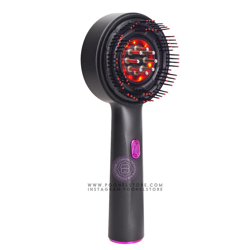 +ویدیو ماساژور شارژی پرتابل اسکالپ دارای مخزن روغن ماساژ تراپی کد 54128745 Electric Massage Comb Vibration Red Light Therapy Hair Growth Massage Scalp Brush Anti Hair Loss Liquid Oil Applicator Hair Care