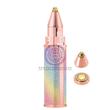 +ویدیو دستگاه پرتابل شیور بانوان قابل حمل یو اس بی قابلیت شارژ تایپ c کد 66559487 ladies electronic portabl shaver USB rechargeable flawless facial hair remover and eyebrow trimmer rainbow
