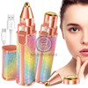 +ویدیو دستگاه پرتابل شیور بانوان قابل حمل یو اس بی قابلیت شارژ تایپ c کد 66559487 ladies electronic portabl shaver USB rechargeable flawless facial hair remover and eyebrow trimmer rainbow