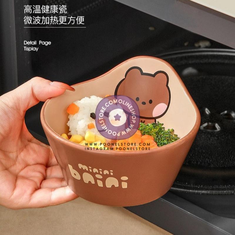 سرویس سرامیکی سرو و پذیرایی 4 تکه لاین فرندز line friends home and kitchen products www.poonelstore.com