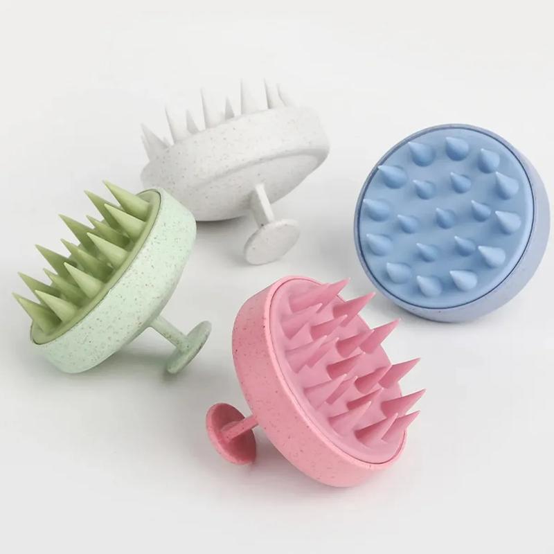 ماساژور سیلیکونی پوست و موی سر وارداتی اسکالپ کد 01836663 silicone massager for the scalp and hair suitable for both men and women www.poonelstore.com