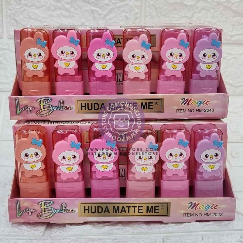 بالم لب حرارتی پینترستی هدی میت می کد 94521333 cute women & girls lip stick balm huda matte me magic www.poonelstore.com